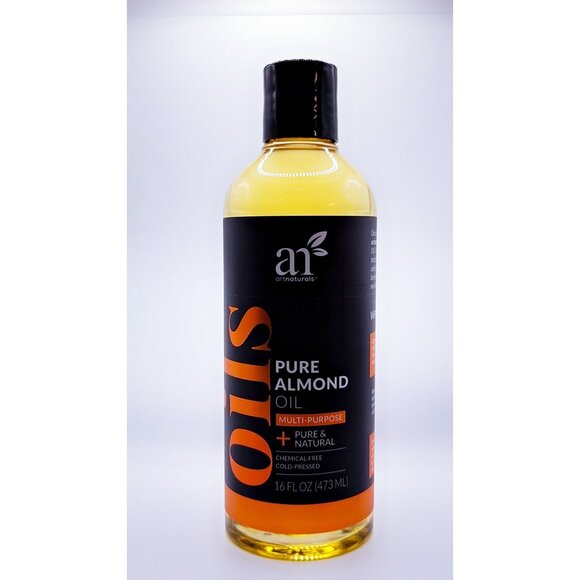ArtNaturals Pure Almond Oil 16 Fl Oz Multi-Purpose Cold-Pressed Chemical-Free - Picture 1 of 6